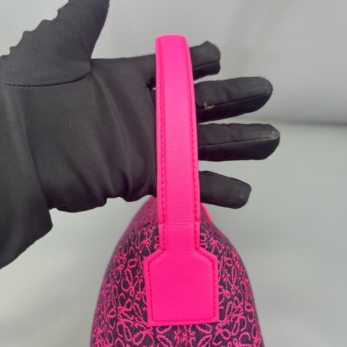 Loewe Small Cubi Anagram Magenta Black