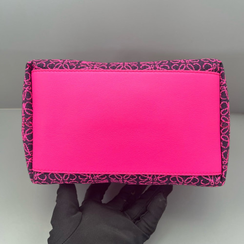 Loewe Small Cubi Anagram Magenta Black