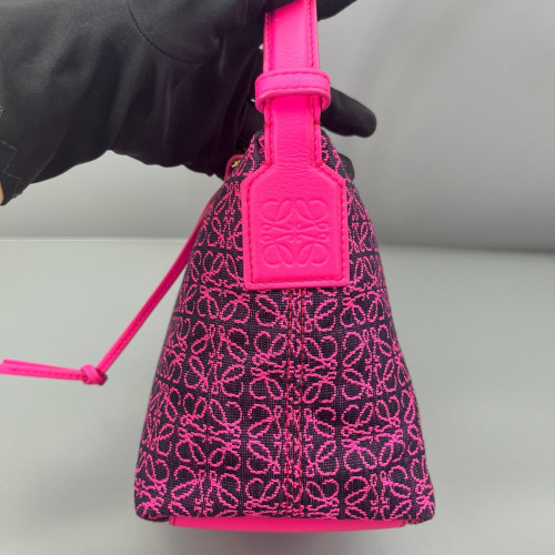 Loewe Small Cubi Anagram Magenta Black