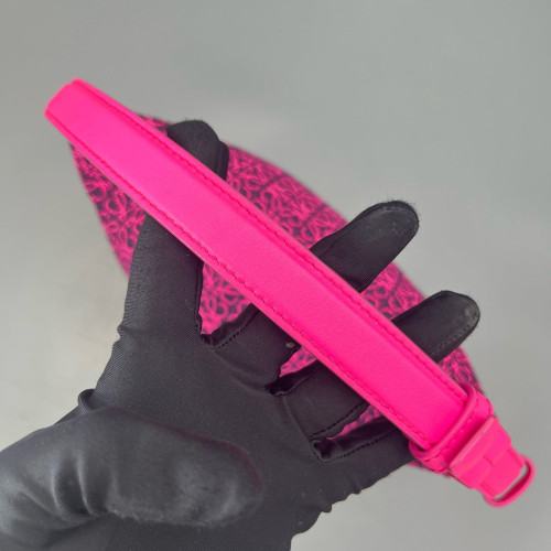 Loewe Small Cubi Anagram Magenta Black