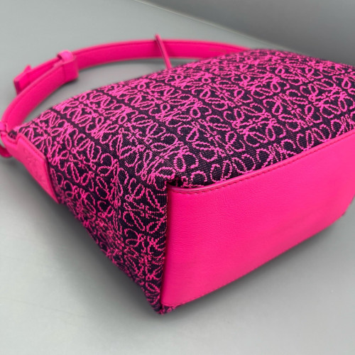 Loewe Small Cubi Anagram Magenta Black