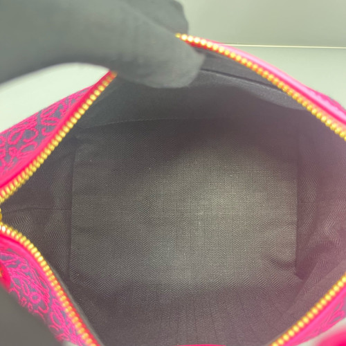 Loewe Small Cubi Anagram Magenta Black