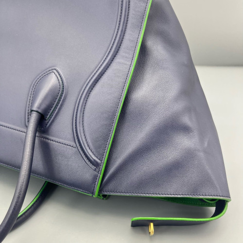 Celine Medium Luggage Phantom Calfskin Dark Blue Green