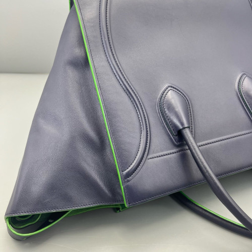 Celine Medium Luggage Phantom Calfskin Dark Blue Green