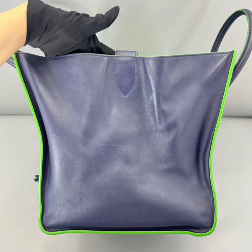 Celine Medium Luggage Phantom Calfskin Dark Blue Green