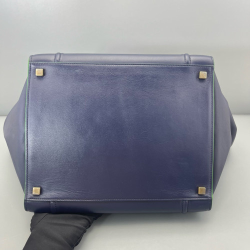 Celine Medium Luggage Phantom Calfskin Dark Blue Green