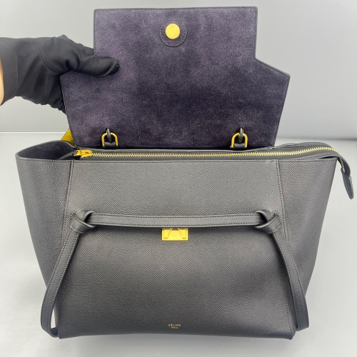 Celine Mini Belt Bag Grained Calfskin Black