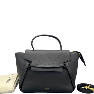 Celine Micro Belt Bag Grained Calfskin Black
