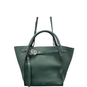 Celine Small Big Bag Grained Calfskin Green