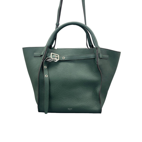 Celine Small Big Bag Grained Calfskin Green