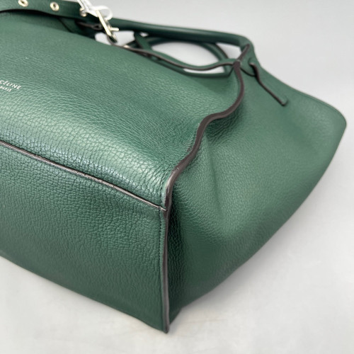 Celine Small Big Bag Grained Calfskin Green
