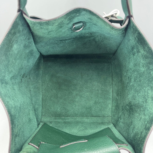 Celine Small Big Bag Grained Calfskin Green