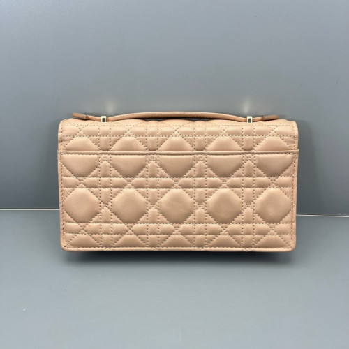 Dior Miss Dior Wallet On Chain Calfskin Pink