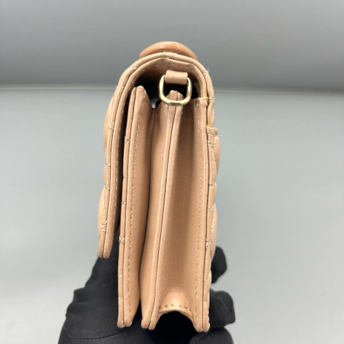 Dior Miss Dior Wallet On Chain Calfskin Pink