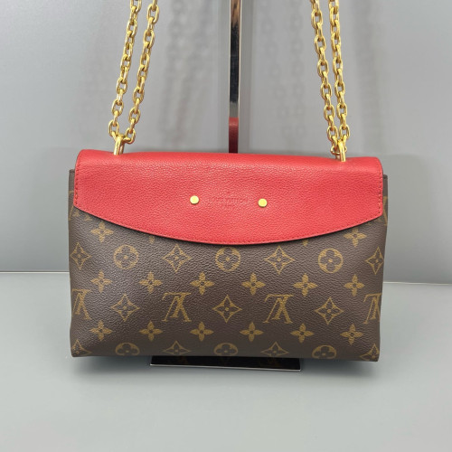 Louis Vuitton Saint Placide Monogram Brown Red