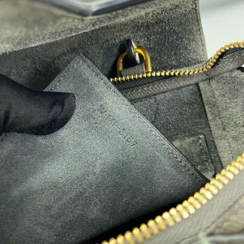 Celine Nano Belt Bag Saffiano Calfskin Grey