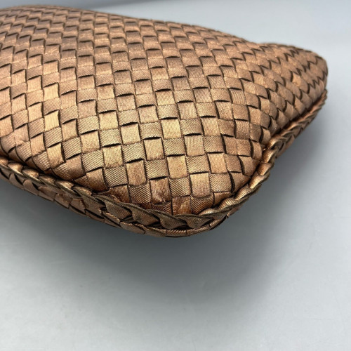 Bottega Veneta Medium Veneta Hobo Lambskin Intrecciato Nappa Brown