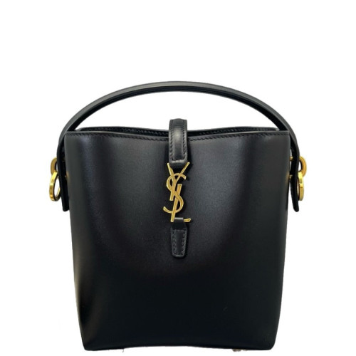 Yves Saint Laurent LE 37 Mini Bucket Bag Calfskin Black