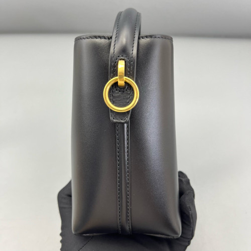 Yves Saint Laurent LE 37 Mini Bucket Bag Calfskin Black