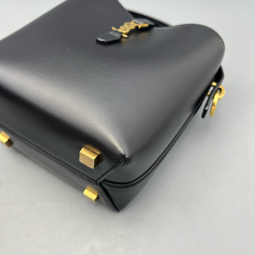 Yves Saint Laurent LE 37 Mini Bucket Bag Calfskin Black