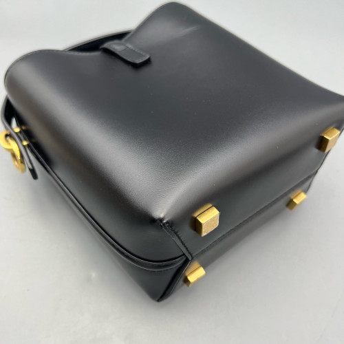 Yves Saint Laurent LE 37 Mini Bucket Bag Calfskin Black