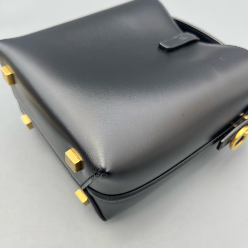 Yves Saint Laurent LE 37 Mini Bucket Bag Calfskin Black