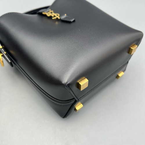 Yves Saint Laurent LE 37 Mini Bucket Bag Calfskin Black
