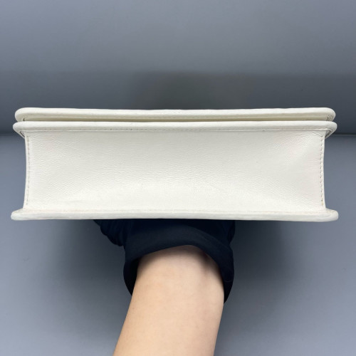 Miu Miu Wallet On Chain WOC Crumpled Lambskin White