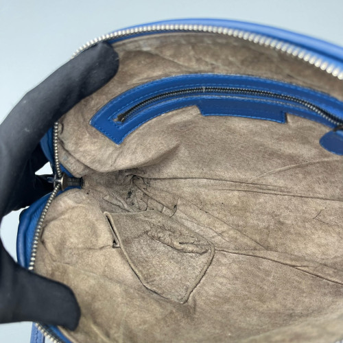 Bottega Veneta Nodini Crossbody Messenger Lambskin Intrecciato Nappa Blue Bottega Veneta Nodini Crossbody Messenger Lambskin Intrecciato Nappa Blue