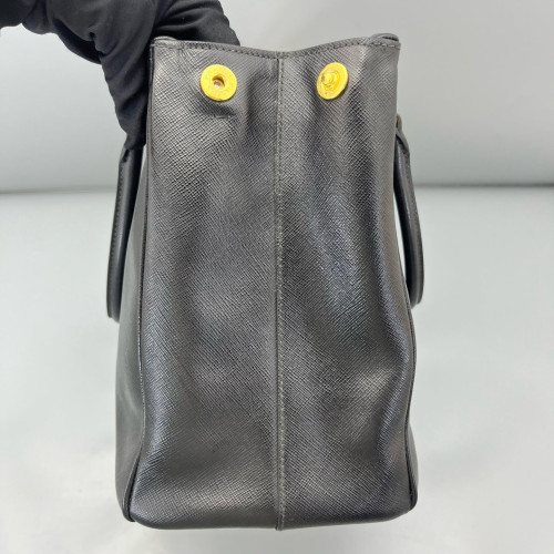 Prada Large Galleria Double Zip Tote Saffiano Calfskin Black