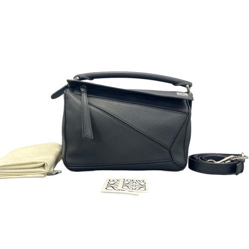 Loewe Small Puzzle Calfskin Black