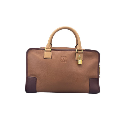 Loewe Amazona 36 Calfskin Brown Burgundy