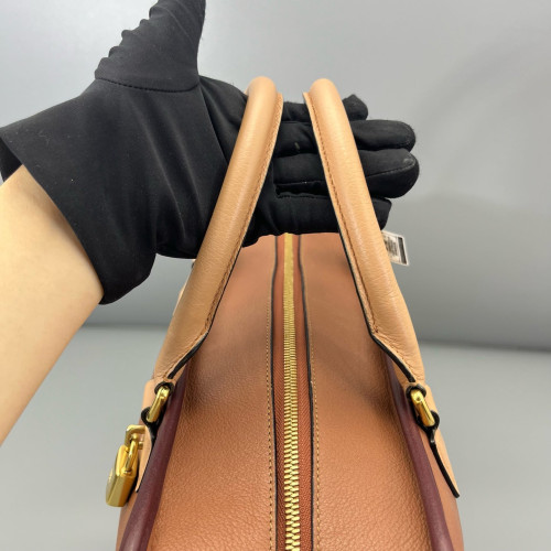 Loewe Amazona 36 Calfskin Brown Burgundy