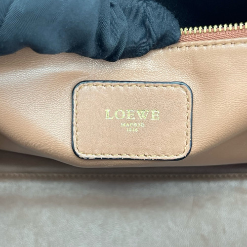 Loewe Amazona 36 Calfskin Brown Burgundy