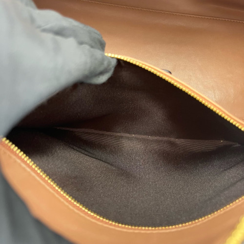 Loewe Amazona 36 Calfskin Brown Burgundy