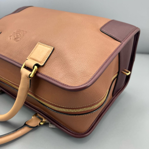 Loewe Amazona 36 Calfskin Brown Burgundy