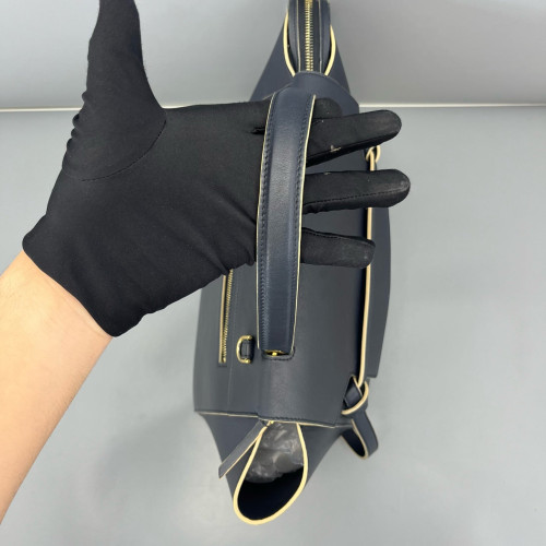 Celine Mini Belt Bag Calfskin Black Dark Blue