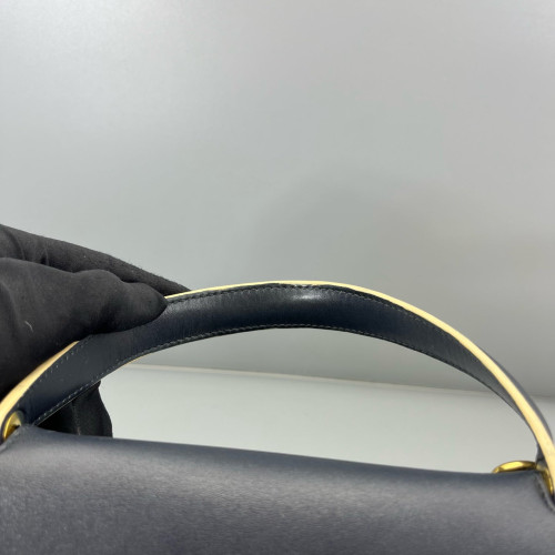 Celine Mini Belt Bag Calfskin Black Dark Blue