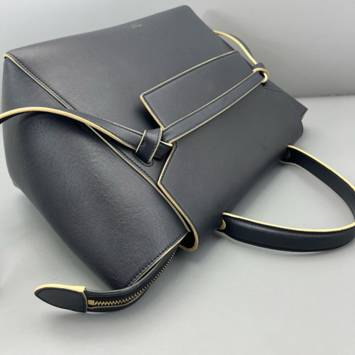 Celine Mini Belt Bag Calfskin Black Dark Blue