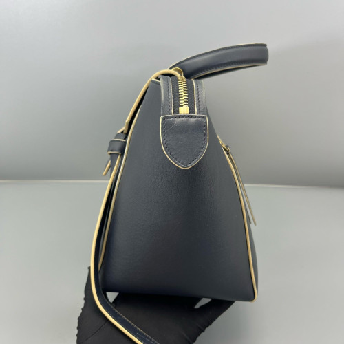 Celine Mini Belt Bag Calfskin Black Dark Blue