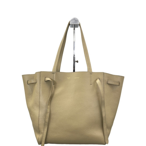 Celine Small Belt Cabas Phantom Tote Grained Calfskin Grey