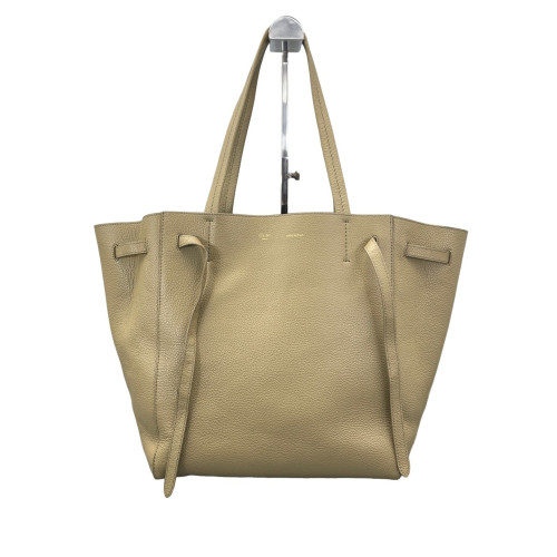 Celine Small Belt Cabas Phantom Tote Grained Calfskin Grey