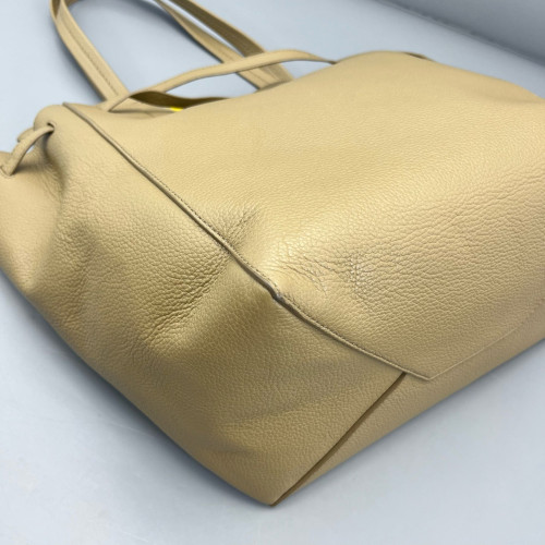 Celine Small Belt Cabas Phantom Tote Grained Calfskin Grey