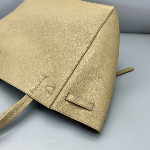 Celine Small Belt Cabas Phantom Tote Grained Calfskin Grey
