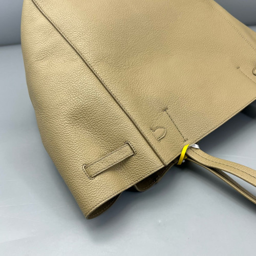 Celine Small Belt Cabas Phantom Tote Grained Calfskin Grey