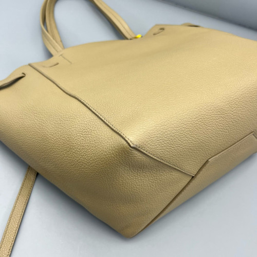 Celine Small Belt Cabas Phantom Tote Grained Calfskin Grey