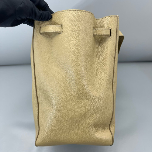 Celine Small Belt Cabas Phantom Tote Grained Calfskin Grey