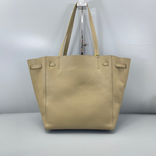 Celine Small Belt Cabas Phantom Tote Grained Calfskin Grey