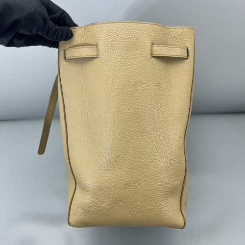Celine Small Belt Cabas Phantom Tote Grained Calfskin Grey