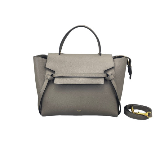 Celine Mini Belt Bag Grained Calfskin Grey Celine Mini Belt Bag Grained Calfskin Grey